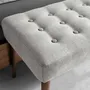 Bancs - Tabouret en tissu gris foncé - ANGEL CERDÁ