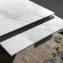 Dining Tables - White marble extendable dining table - ANGEL CERDÁ