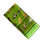 Foulards et écharpes - Foulard en Soie Chevaux Majestueux Vert 90x90 cm - RALUFINEART