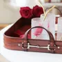 Platter and bowls - Premium Genuine Leather Bit Serving Tray - VAGABOND HOUSE