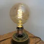 Objets de décoration - Lampe à poser Gaïa Vert Foncé - Ampoule Tourbillon - LES POTERIES DE SWANE
