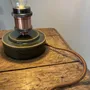 Objets de décoration - Lampe à poser Gaïa Vert Foncé - Ampoule Tourbillon - LES POTERIES DE SWANE