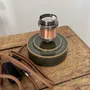 Objets de décoration - Lampe à poser Gaïa Vert Foncé - Ampoule Tourbillon - LES POTERIES DE SWANE