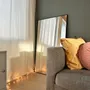 Mirrors - Large Full Length Mirror With Black Frame (80x135cm) - SCANDINAVIAN GLASSFACTORY