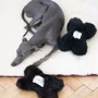 Objets de décoration - Jouet pour Chien en Peau de Mouton Naturelle : Os – Noir - MELLOW CONCEPT STORE