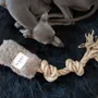 Decorative objects - Natural Woolen Dog Tug Toy - Beige - MELLOW CONCEPT STORE