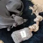 Decorative objects - Natural Woolen Dog Tug Toy - Beige - MELLOW CONCEPT STORE