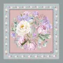 Foulards et écharpes - Silk Scarf Ravishing Peonies 90X90 CM - RALUFINEART