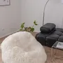 Poufs - Pouf en Peau de Mouton Naturelle – Blanc - MELLOW CONCEPT STORE