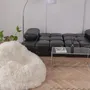 Poufs - Pouf en Peau de Mouton Naturelle – Blanc - MELLOW CONCEPT STORE