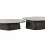 Coffee tables - S/2 TABLES ASS. 'NAMUR' BROWN/BLACK - FANCY
