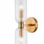 Appliques - APPLIQUE MURALE METAL GOLD+VERRE 'ATLANTA' - FANCY