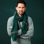 Scarves - Men's dark green wool scarf - AV08 PARIS