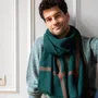 Scarves - Men's dark green wool scarf - AV08 PARIS