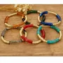 Jewelry - Steel and Turquoise Multirow Bracelet - MERVEILLES DU MONDE BIJOUX