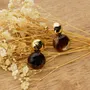 Jewelry - Two-Tone Earrings - MERVEILLES DU MONDE BIJOUX