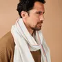 Foulards et écharpes - Chèche homme rayé bleu ciel blanc SIDI KAOUKI - AV08 PARIS