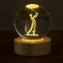 Cadeaux - Veilleuse verre gravée sur base en bois LED avec télécommande. - LIGHT ME UP