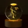 Cadeaux - Veilleuse verre gravée sur base en bois LED avec télécommande. - LIGHT ME UP