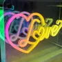 Table lamps - LOW CONSUMPTION LED NEON LAMP " HAPPINESS IS HERE " - LIGHT ME UP