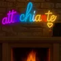 Table lamps - LOW CONSUMPTION LED NEON LAMP " HAPPINESS IS HERE " - LIGHT ME UP