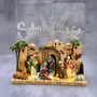 Crèches et santons - Crèche Lumineuse LED – Bâtiments Sable « Silent Night » - BLUE STAR B.V.