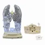 Nativity scenes and santons - Crystal-Style LED Nativity with Angel Wings – Light & Music Feature - BLUE STAR B.V.