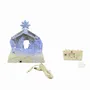 Nativity scenes and santons - Crystal-Style LED Nativity Scene – Lighted with Music & Star Detail - BLUE STAR B.V.