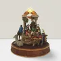 Crèches et santons - Crèche LED – Rois Mages avec Lumière, Rotation & Musique - BLUE STAR B.V.