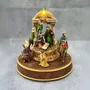 Crèches et santons - Crèche LED – Rois Mages avec Lumière, Rotation & Musique - BLUE STAR B.V.