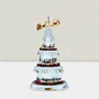 Other Christmas decorations - LED Musical Spinning Christmas Tree Scene, Crystal-Look, Timer & 8 Songs - BLUE STAR B.V.