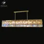 Hanging lights - 1309 Modern Rectangular Chandelier - CRISTALUX  LIGHTING DESIGN
