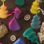 Guirlandes et boules de Noël - Lot de 2 décorations de Noël - Bloz & Zayl Blend - Dragon Fruit - SHEYN