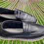 Shoes - Black Leather espadrille loafers – Handmade in Spain - ATELIER COSTÀ
