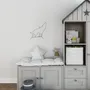 Other wall decoration - Wire Wall Decoration\" Wolf Silhouette\ "” - to pin - BIJOUX DE MUR