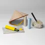 Office sets - Portable creative case TRILObyME with refills (Ivory, Yellow, Azure) - EGOUNDESIGN