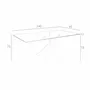 Dining Tables - Rectangular dining table in tempered glass and pink steel - ANGEL CERDÁ
