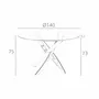 Dining Tables - Round dining table tempered glass and pink steel - ANGEL CERDÁ