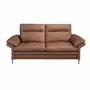 Sofas - Brown leather 2-seater sofa - ANGEL CERDÁ