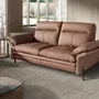 Sofas - Brown leather 2-seater sofa - ANGEL CERDÁ