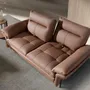 Sofas - Brown leather 2-seater sofa - ANGEL CERDÁ
