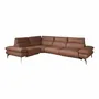 Sofas - Brown leather modular relax corner sofa - ANGEL CERDÁ