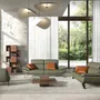 Sofas - Olive green leather 2-seater sofa - ANGEL CERDÁ