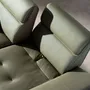 Sofas - Olive green leather 2-seater sofa - ANGEL CERDÁ