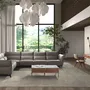 Canapés - Canapé d'angle modulable relax en cuir gris foncé - ANGEL CERDÁ