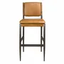 Tabourets - Tabouret en cuir marron - ANGEL CERDÁ