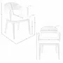 Chairs - Walnut and cream leatherette chair - ANGEL CERDÁ
