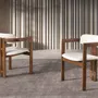 Chairs - Off-white fabric chair - ANGEL CERDÁ
