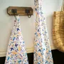 Tea towel - GOTS certified 100% organic cotton kitchen textile - HIRONDELLES & CIE BY MAISON ROYAL GARDEN