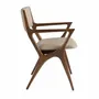 Chaises - Chaise en similicuir vison - ANGEL CERDÁ